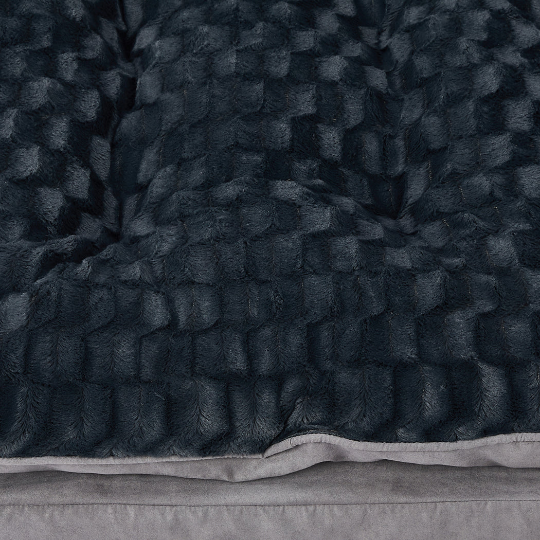 Dog Calming Bed Warm Soft Plush Comfy Sleeping Memory Foam Mattress Dark Grey M PaWz