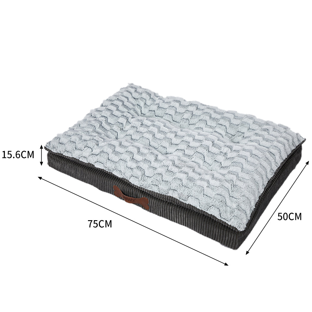 Dog Calming Bed Warm Soft Plush Comfy Sleeping Kennel Cave Memory Foam Mattress S PaWz