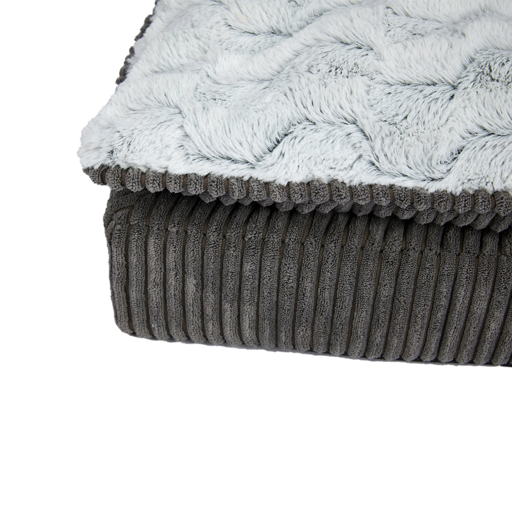 Dog Calming Bed Warm Soft Plush Comfy Sleeping Kennel Cave Memory Foam Mattress S PaWz