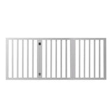 Wooden Pet Gate Dog Fence Retractable Barrier Portable Door 3 Panel White PaWz