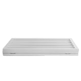 Wooden Pet Gate Dog Fence Retractable Barrier Portable Door 3 Panel White PaWz