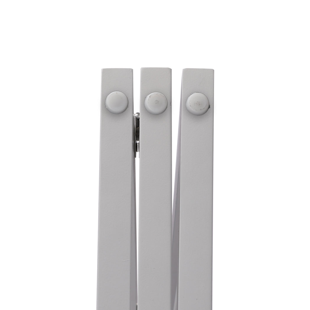 Wooden Pet Gate Dog Fence Retractable Barrier Portable Door 3 Panel White PaWz