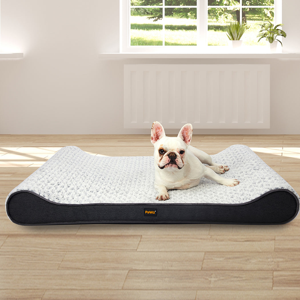 PaWz Orthopaedic Dog Bed With Memory Foam Warm Mattress Plush Large PaWz