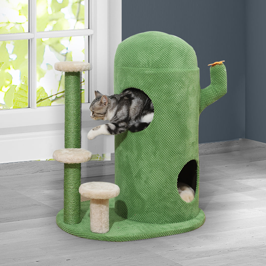 Cat Tree Tower Condo House Post Scratching Furniture Play Pet Activity Kitty Bed PaWz