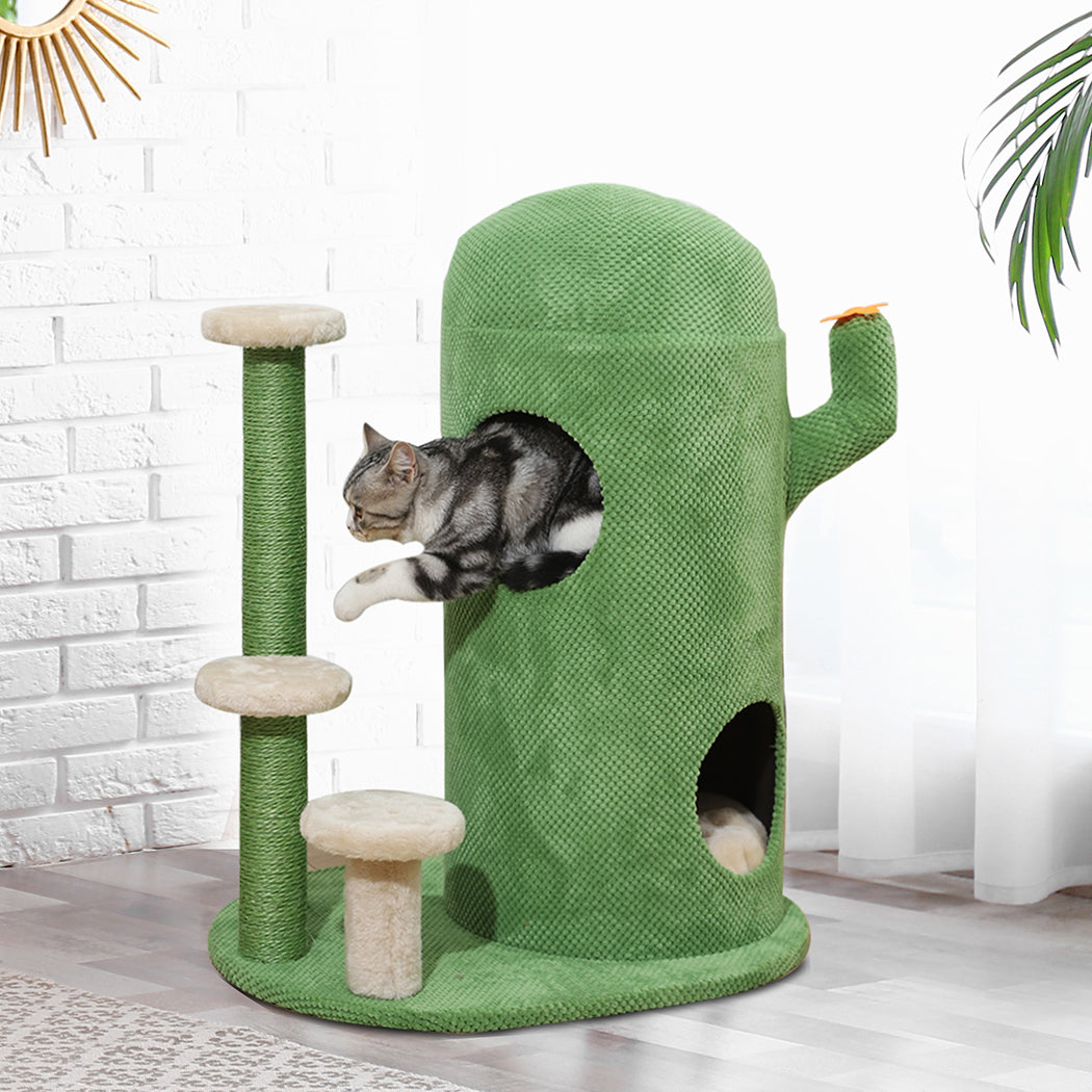 Cat Tree Tower Condo House Post Scratching Furniture Play Pet Activity Kitty Bed PaWz