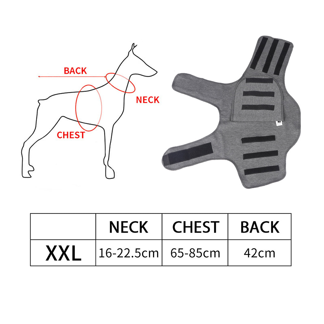 PaWz Dog Thunder Anxiety Jacket Vest Calming Pet Emotional Appeasing Cloth XXL PaWz