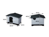 PaWz Dog Kennel Outdoor Indoor Pet Plastic Garden Large House Weatherproof Outside PaWz