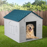 PaWz Dog Kennel Outdoor Indoor Pet Plastic Garden Large House Weatherproof Outside PaWz
