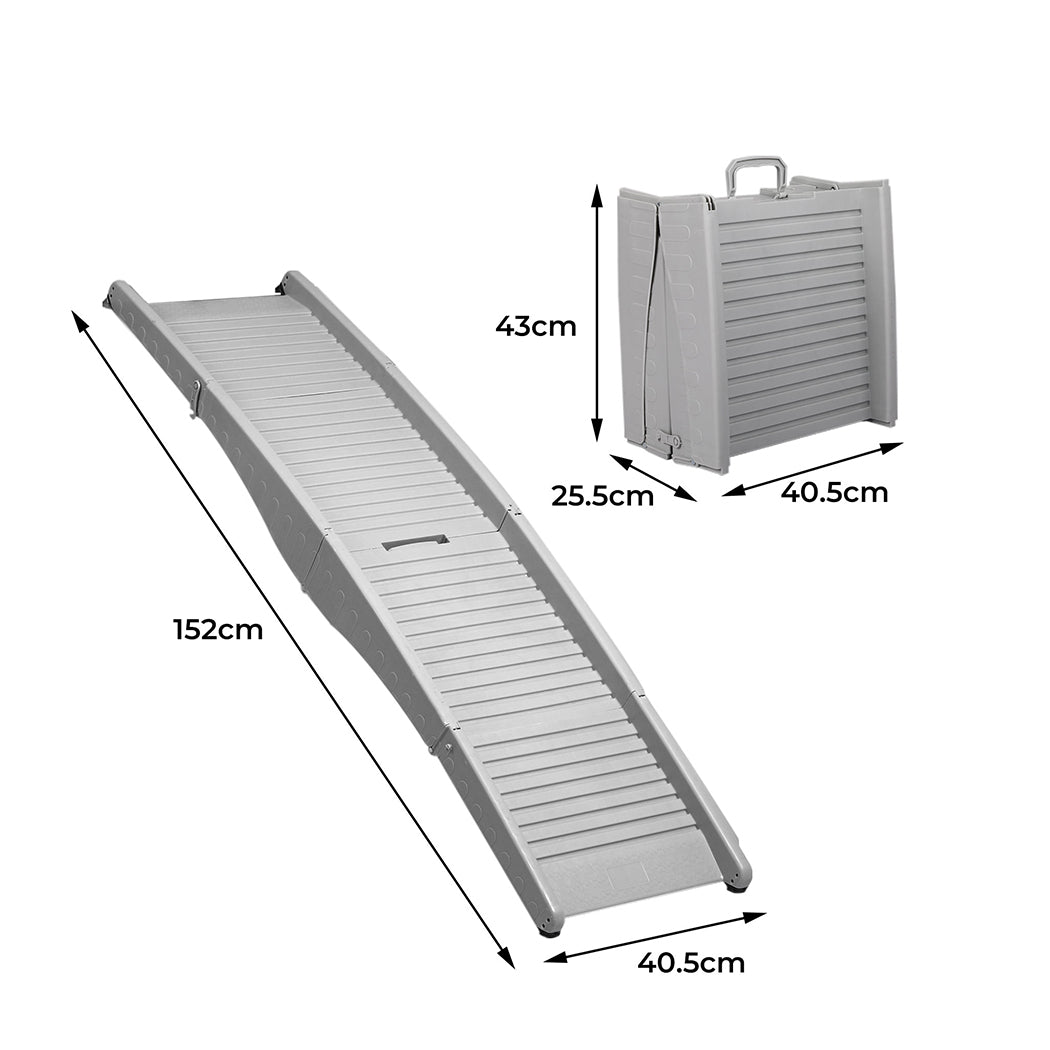 PaWz Dog Ramp For Car Suv Travel Stair Step Foldable Portable Lightweight Ladder PaWz