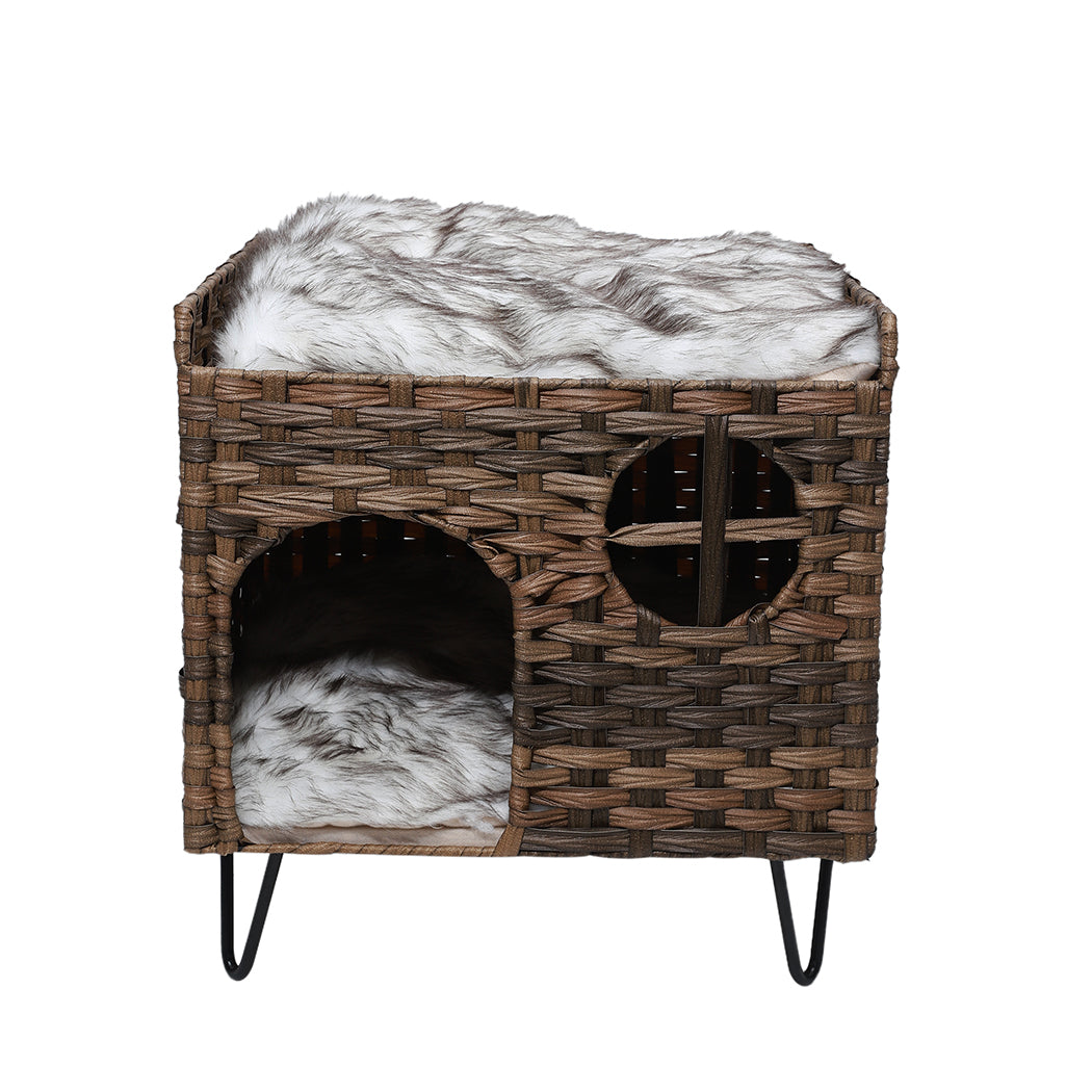 PaWz Pet Cat Bed Puppy House Sleeping Nest Calming Cushion Washable Non-toxic PaWz