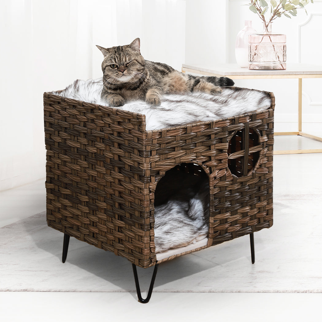 PaWz Pet Cat Bed Puppy House Sleeping Nest Calming Cushion Washable Non-toxic PaWz