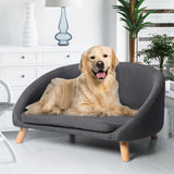PaWz Luxury Pet Sofa Chaise Lounge Sofa Bed Cat Dog Beds Couch Sleeper Soft Grey PaWz