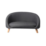 PaWz Luxury Pet Sofa Chaise Lounge Sofa Bed Cat Dog Beds Couch Sleeper Soft Grey PaWz