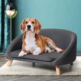 PaWz Luxury Pet Sofa Chaise Lounge Sofa Bed Cat Dog Beds Couch Sleeper Soft Grey PaWz