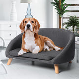PaWz Luxury Pet Sofa Chaise Lounge Sofa Bed Cat Dog Beds Couch Sleeper Soft Grey PaWz