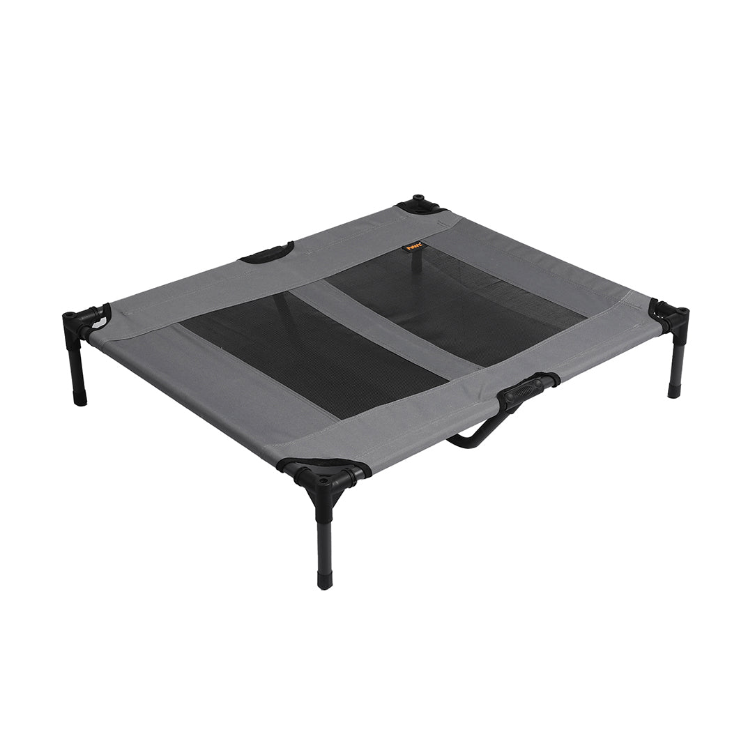 PaWz Pet Trampoline Bed Dog Cat Elevated Hammock With Canopy Raised Heavy Duty L PaWz