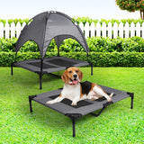 PaWz Pet Trampoline Bed Dog Cat Elevated Hammock With Canopy Raised Heavy Duty L PaWz