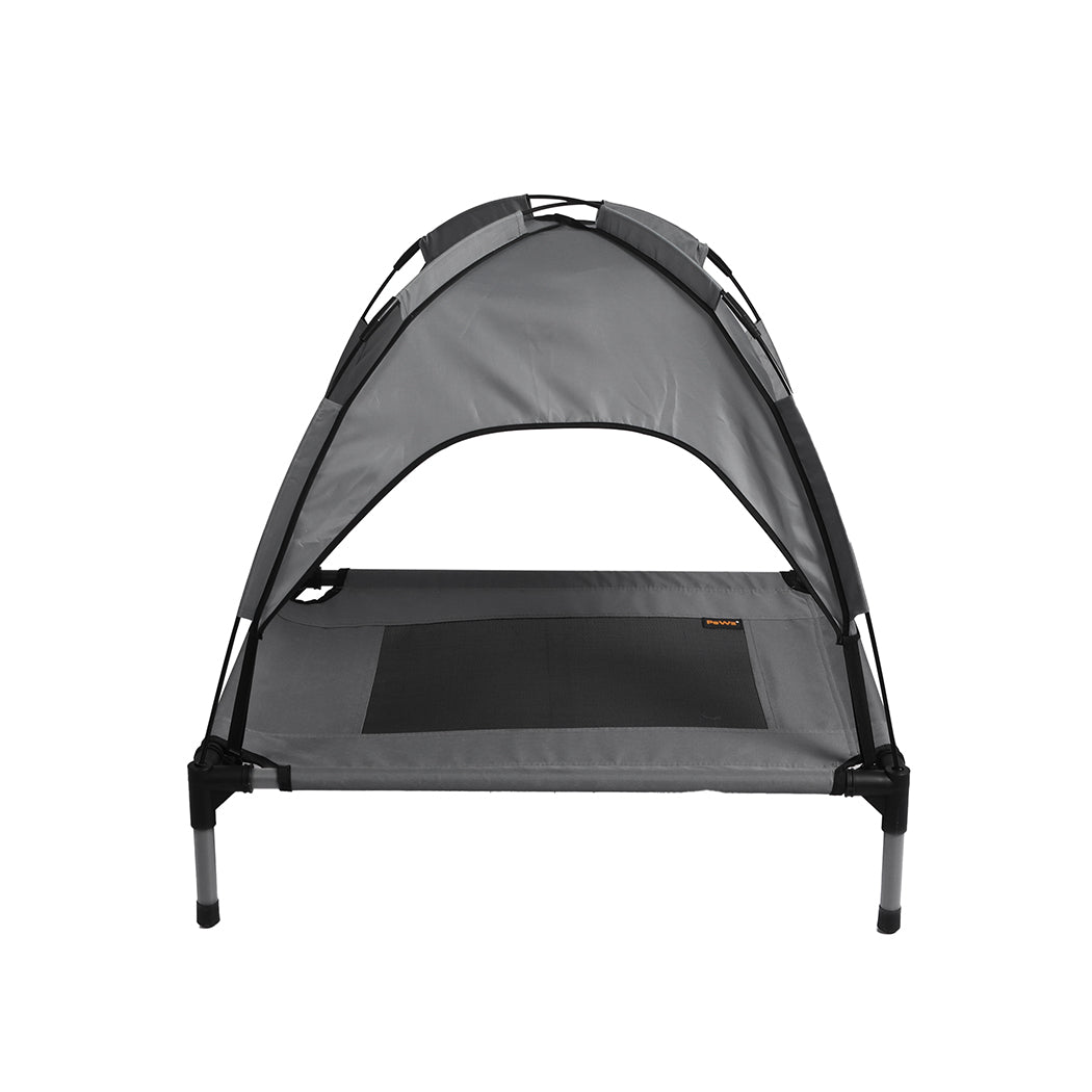 PaWz Pet Trampoline Bed Dog Cat Elevated Hammock With Canopy Raised Heavy Duty M PaWz