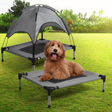 PaWz Pet Trampoline Bed Dog Cat Elevated Hammock With Canopy Raised Heavy Duty S PaWz