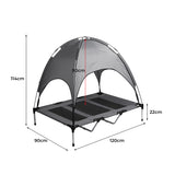 PaWz Pet Trampoline Bed Dog Cat Elevated Hammock With Canopy Raised Heavy XL PaWz