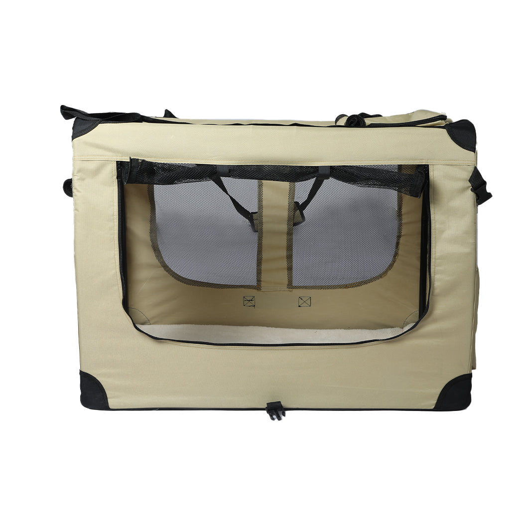 PaWz Pet Travel Carrier Kennel Folding Soft Sided Dog Crate For Car Cage Large L PaWz