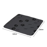 PaWz 2x Washable Dog Puppy Training Pad Pee Puppy Reusable Cushion Jumbo Grey PaWz