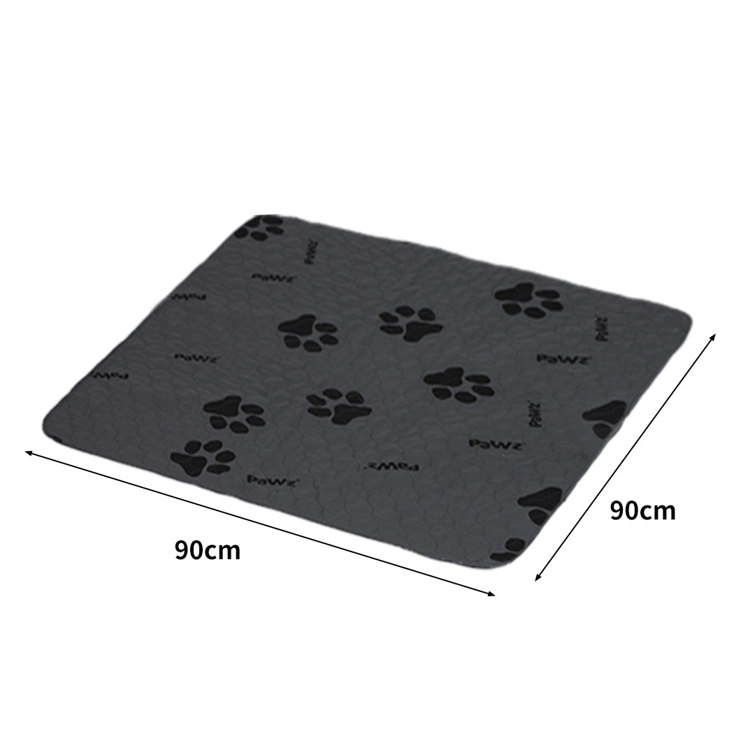 PaWz 4x Washable Dog Puppy Training Pad Pee Puppy Reusable Cushion XXL Grey PaWz