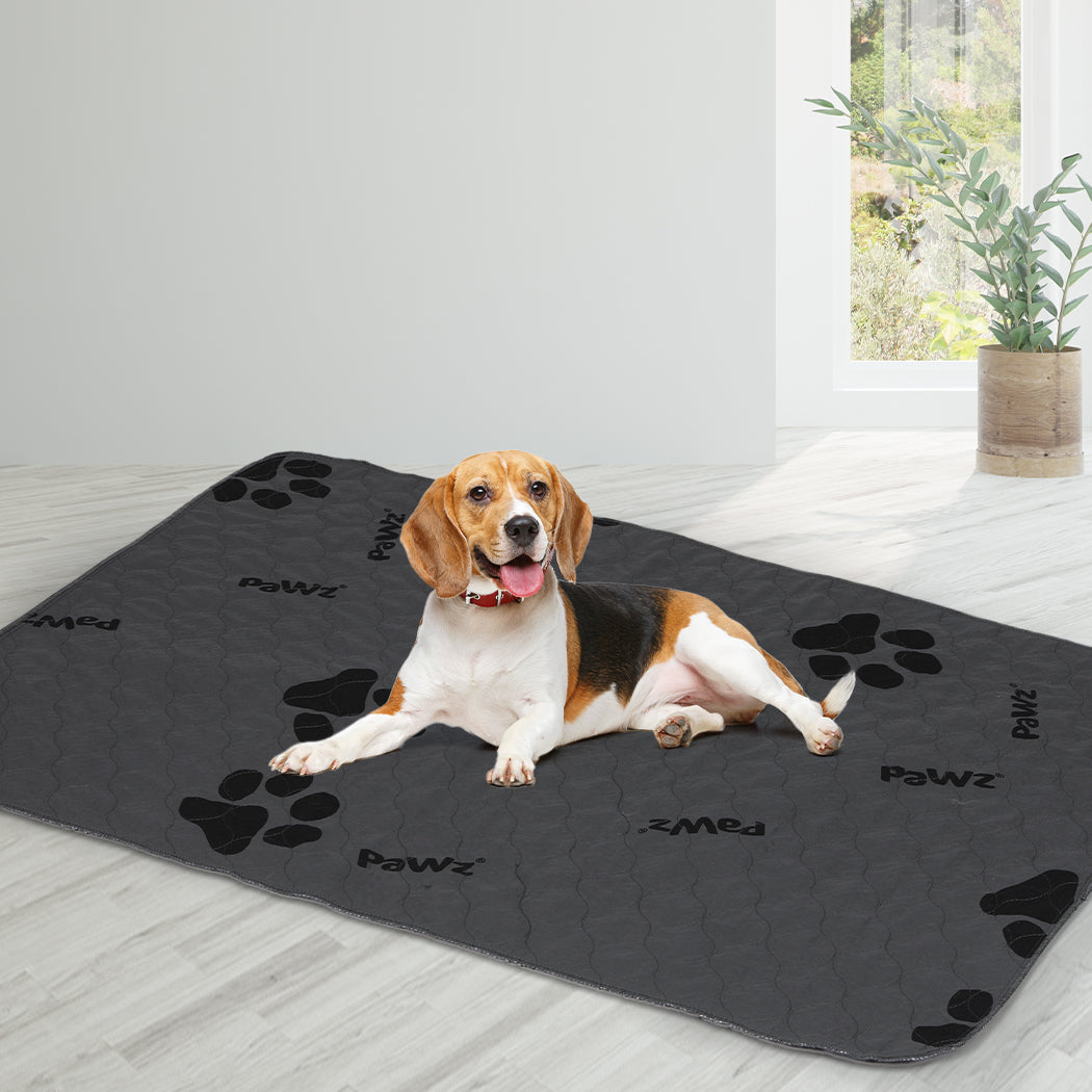 PaWz 4x Washable Dog Puppy Training Pad Pee Puppy Reusable Cushion XXL Grey PaWz