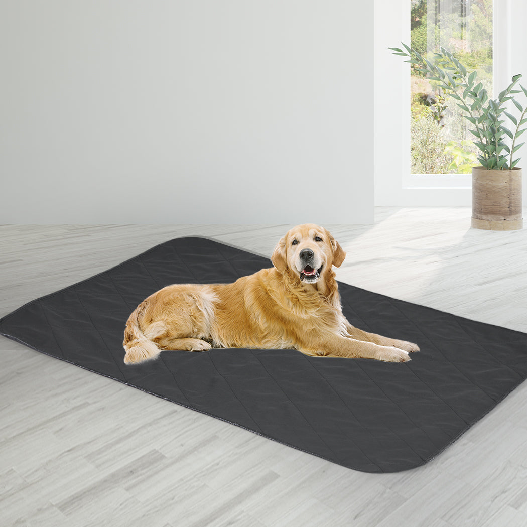 PaWz 2x Washable Dog Puppy Training Pad Pee Puppy Reusable Cushion Jumbo Grey PaWz