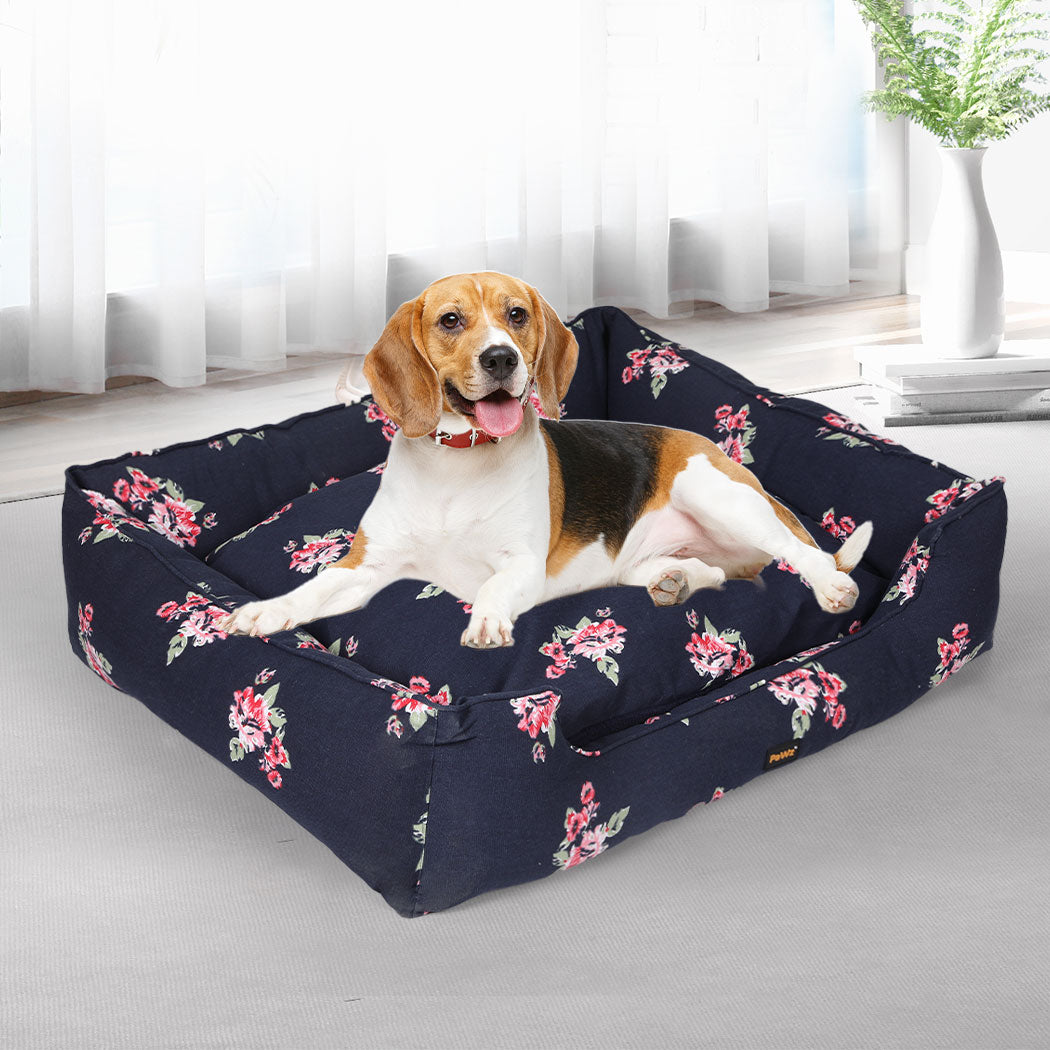 PaWz Dog Calming Bed Pet Cat Washable Removable Cover Double-Sided Cushion XL PaWz