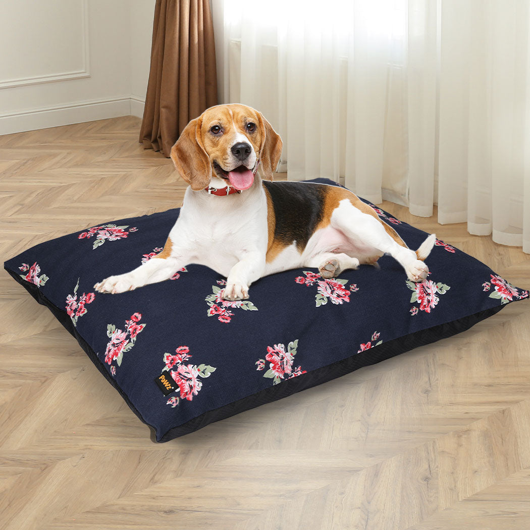 PaWz Dog Calming Bed Cat Pet Washable Removable Cover Cushion Mat Indoor L PaWz