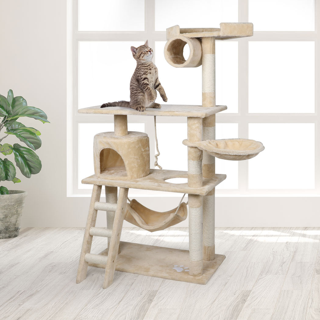 PaWz Cat Tree Scratching Post 160cm (Cream) PaWz