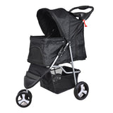PaWz Pet Stroller 3 Wheels Dog Cat Cage Puppy Pushchair Travel Walk Carrier Pram PaWz