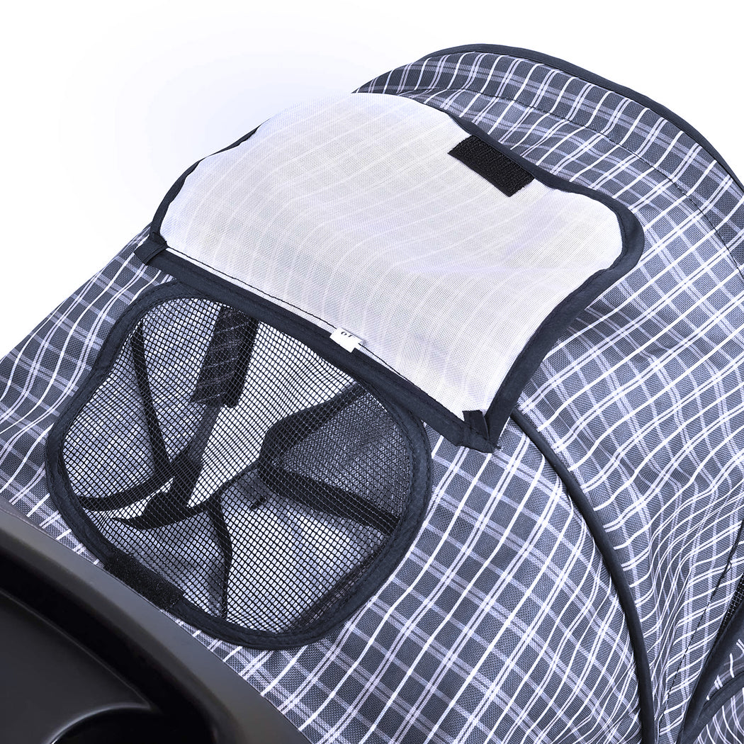 PaWz Pet Stroller 3 Wheels Dog Cat Cage Puppy Pushchair Travel Walk Carrier Pram PaWz