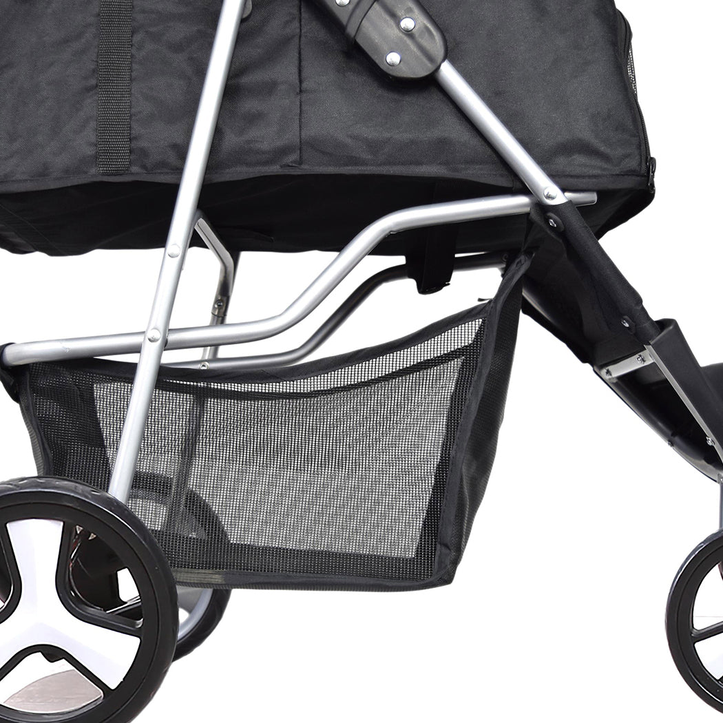 PaWz 4 Wheels Pet Stroller Dog Cat Cage Puppy Pushchair Travel Walk Carrier Pram PaWz