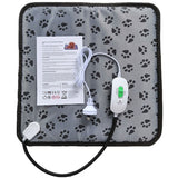 Electric Pet Heat Mat Pad Dog Cat Heating Blanket Bed Waterproof Footprint Decoration Unbranded