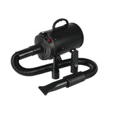 2800W Dog Dryer High Velocity Pet Dog Pet Blow Dryer Adjustable Speed 4 Nozzles Black Unbranded