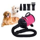 2800W Dog Dryer High Velocity Pet Dog Pet Blow Dryer Adjustable Speed 4 Nozzles Petsleisure