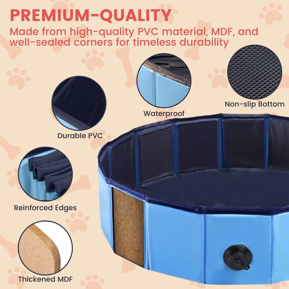 Floofi Pet Pool 120cm*30cm XL Blue Floofi