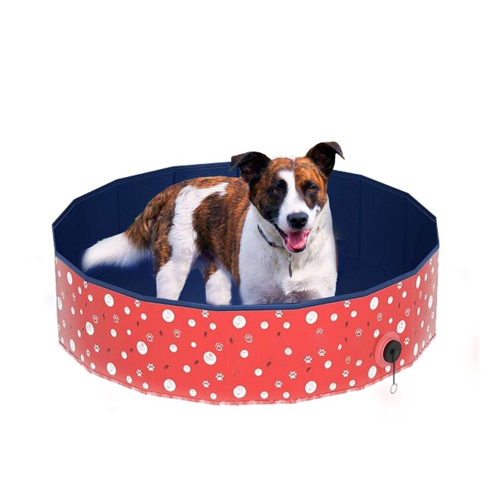 Floofi Pet Pool 120cm*30cm XL Red Circle Floofi