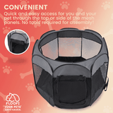 Floofi Oxford Playpen Grey (120cm) Floofi