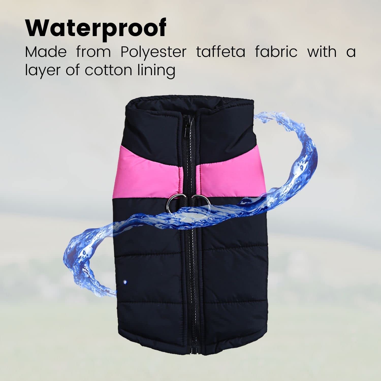 Floofi Pet Winter Vest (4XL Pink) Floofi