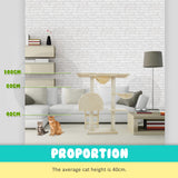 Paw Mate 100cm Beige Cat Tree Atacama Multi Level Scratcher Paw Mate