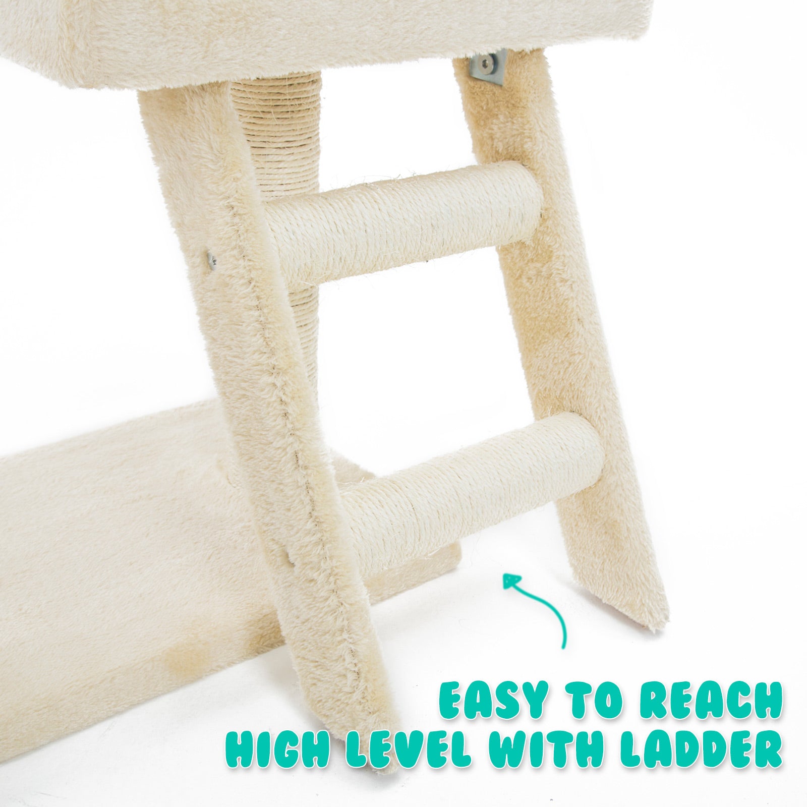 Paw Mate 100cm Beige Cat Tree Atacama Multi Level Scratcher Paw Mate