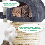 Paw Mate 100cm Grey Cat Tree Atacama Multi Level Scratcher Paw Mate