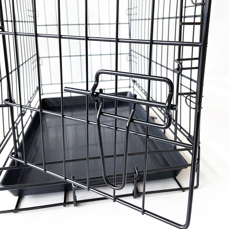 36" Pet Dog Cage Kennel Metal Crate Enlarged Thickened Reinforced Pet Dog House Petsleisure