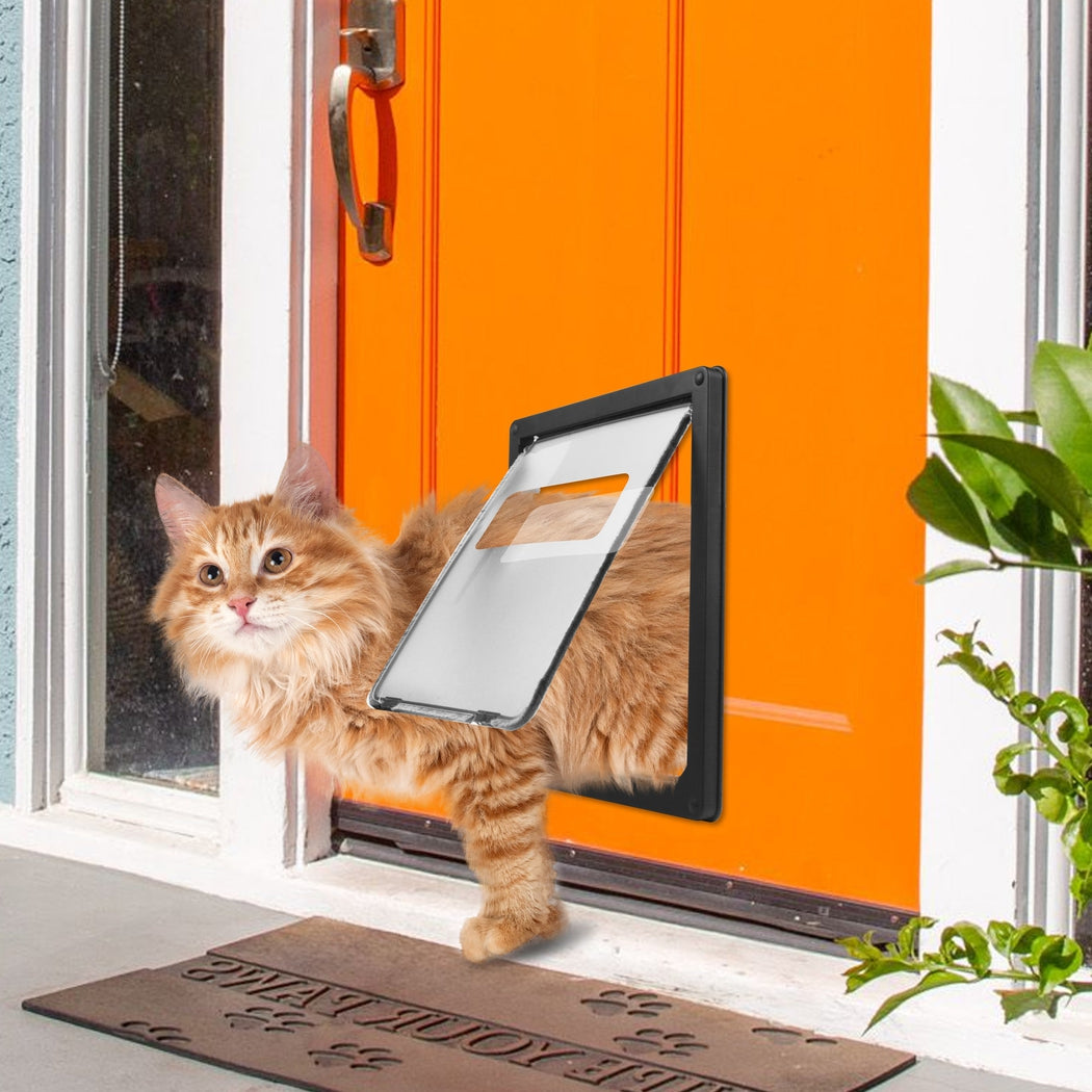 Pet Cat Dog Safe Security Flap Locking Door Petsleisure