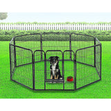 8 Panel Heavy Duty Pet Dog Playpen Puppy Exercise Fence Enclosure Cage Randy & Travis Machinery