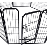 8 Panel Heavy Duty Pet Dog Playpen Puppy Exercise Fence Enclosure Cage Randy & Travis Machinery