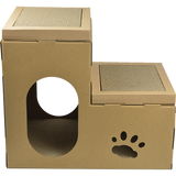 Cat Cardboard House Tree Tower Condo Scratcher Pet Post Pad Mat Furniture Randy & Travis Machinery